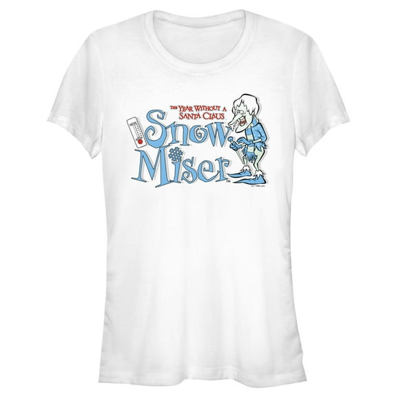 Junior's The Year Without a Santa Claus Snow Miser Graphic Tee White 2X Large