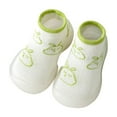 thumbnail image 4 of Otqutp Toddler Sneakers Spring/summer Mesh Breathable Baby Shoes and Socks Comfortable Non Slip Baby Rubber Soled Socks and Shoes(White,2-2.5 Years), 4 of 4