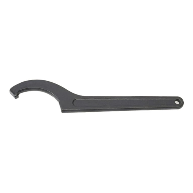Adjustable Hook Wrench C Spanner Tool Steel Key Hand Tools - Black