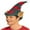 Elf Hat Adult, variant on PMU Christmas Magical Elf Hat with Ears Felt Red/Green Stripes - Adult Size Hats for Women, Men, Funny Headwear and Caps Costume, Party Accessories, Plays, Photo Shoots (1/Pkg) Pkg/1
