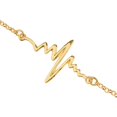 thumbnail image 3 of de de imitación para mujeres y niñas, brazalete de cristal/esmalte, joyería Oro Zulema Brazalete de pulsera de latido del corazón, 3 of 8