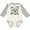 Natural and Heather, variant on Inktastic English Bulldog Sketch Portrait Boys or Girls Long Sleeve Baby Bodysuit