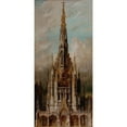 thumbnail image 3 of Hans Makart 8x14 Black Modern Framed Museum Art Print Titled - Gothic Burial Church St. Michael, Tower Facade (1883), 3 of 5