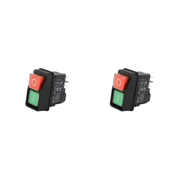 Speravity Botón pulsador KJD17, interruptor electromagnético resistente al agua, rendimiento estable, resistente, prolongado, Type1 NO1