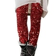 thumbnail image 3 of DDAPJ pyju Sequin Print Leggings for Women Novelty Holiday Party Tights Buttery Soft Casual Yoga Pants Lightweight Ankle Length Milk Silk Legging Lightning Sales Today Multicolor L, 3 of 6