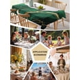 thumbnail image 5 of Green White Marble Table Cloth, Nature Marble Crack Yellow Lines Art Waterproof Tablecloth for Rectangle Tables, Reusable Washable Fabric Table Cover for Restaurant Kitchen Dining Tables 60"x84", 5 of 6