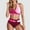 Hot Pink, variant on Two Piece Swimsuits for Women High Waisted Bikini Bathing Suits Halter Wrap Swimsuits Printed Swimwear Tummy Control Elegant Summer Beach Vacation Poolside Lounging Sky Blue L