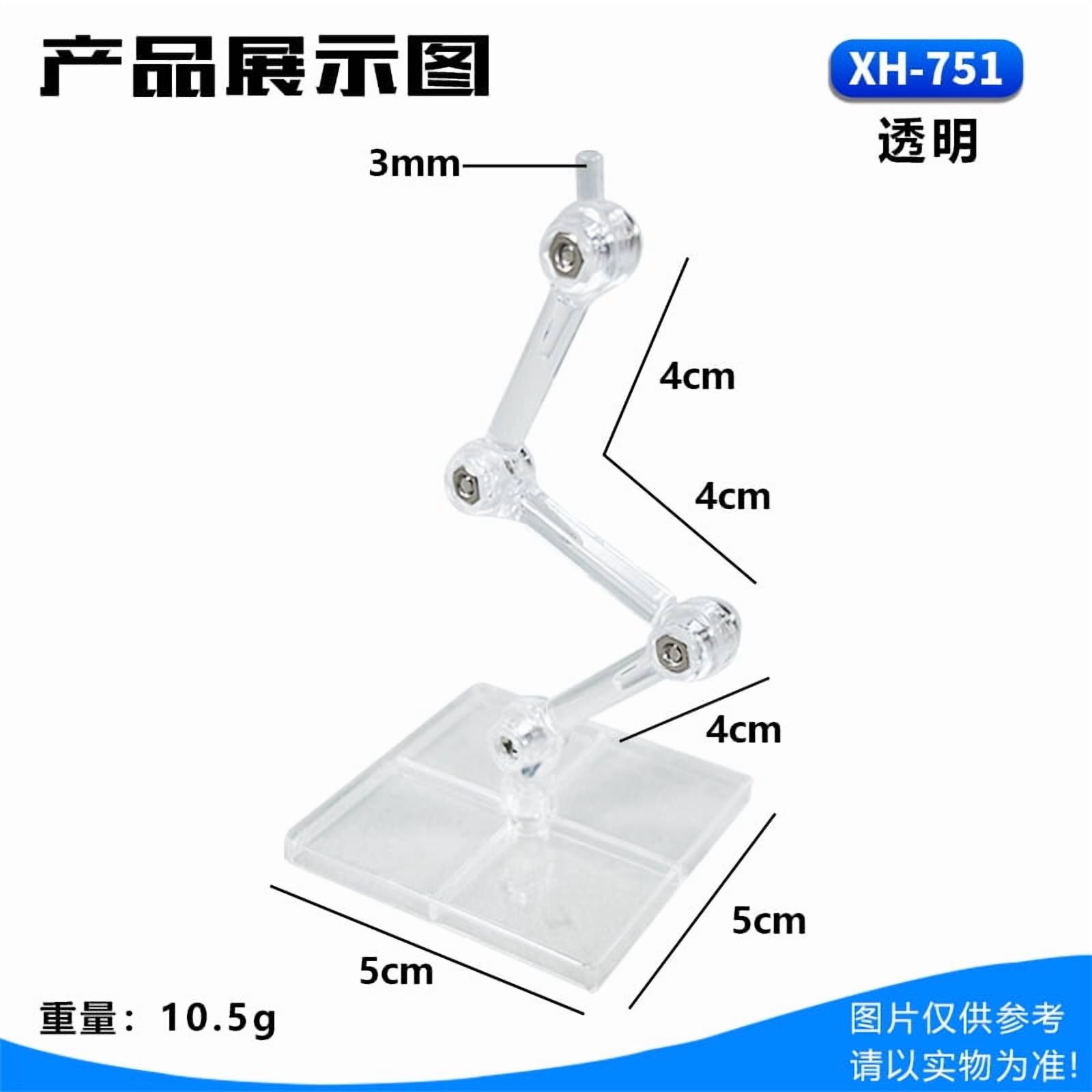 Support de figurine d'action stable pour poupée de 15,2 cm (transparent