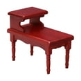 thumbnail image 3 of MasteelfCA 1pc 1:12 Mini House Miniature Furniture Double Layer Tea Table Ornament (Red), 3 of 8