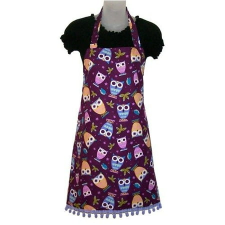 Sassy Cook'n Purple Peepers Women's Bib Style Apron