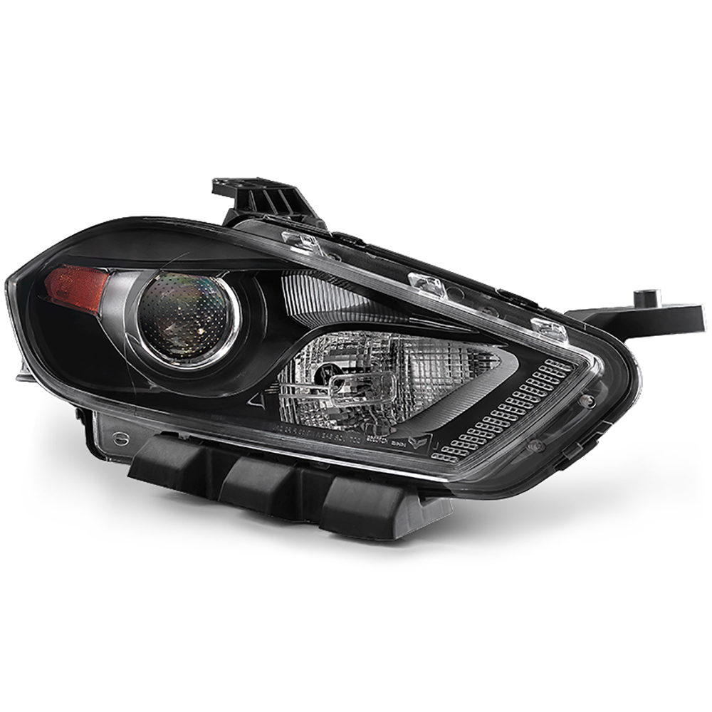 VIPMOTOZ Black Housing OEStyle Projector Headlight Headlamp Assembly For 20132016 Dodge Dart