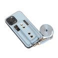 thumbnail image 5 of Funda de cuero con soporte para billetera con cordón compatible con Iphone 14 Pro Max/14 Pro/14 Plus/14 con pulsera, 5 of 5