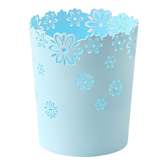 Wweixi Durable Trash Bin With Anti Slide Bottom Reliable And Convenient Prevents blue large size 1Set