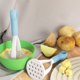 thumbnail image 1 of Machacador de papas | Agarre ergonómico y cómodo | Base con diseño de hojas para triturar sin esfuerzo | Plástico apto para uso alimentario | Fácil de limpiar | Ideal para papas, batatas y verduras., 1 of 6