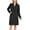 Dark Grey, variant on FUNING Women's Basic Designed Notch Lapel Double Breasted Mid-Long Wool Pea Coat