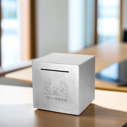 Worgeous Savings Bank for Adults Piggy Bank Silver 1Pack