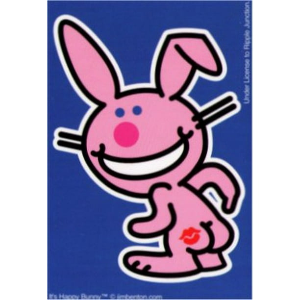 Happy Bunny Butt Kiss Sticker Happy Bunny Butt Kiss Sticker
