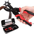 thumbnail image 2 of KingTool Leather Hole Punch Set, Super Heavy Duty Rotary Puncher, Multi Hole Sizes Maker Tool, 2 of 10