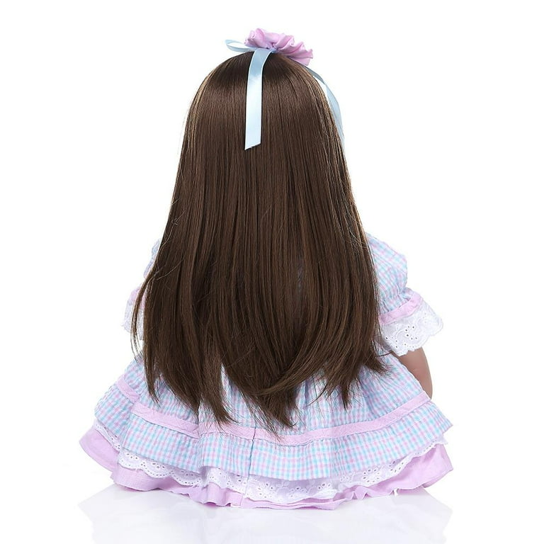 Reborn dolls sales with long hair