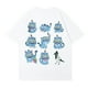 thumbnail image 3 of Pop cazadora para niña Demo-n Hunters Round-Neck Printed Anime Trio Poster T Shirt （White）, 3 of 4