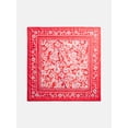 thumbnail image 2 of Scenario Women's Printed Square Scarf, Red, 2 of 4