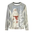 thumbnail image 5 of Craaazy Christmas Vintage Printed Round-neck Pullover For Men And Women's Casual Sporty Gifts Long-sleeved Fleece Sweatshirt To ps, 5 of 9