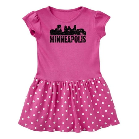 

Inktastic Minneapolis Skyline Grunge Gift Baby Girl Dress