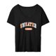 thumbnail image 1 of Camiseta para mujer, moda holgada, ropa de calle con ajuste, camisetas para mujer, ropa negra M Yuyangstore camiseta de mujer, 1 of 8