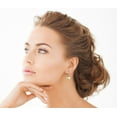 thumbnail image 2 of 18K Gold Golden South Sea Cultured Pearl & Diamond Emma Earrings, 2 of 7
