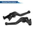 thumbnail image 7 of Unique Bargains Short Brake Clutch Levers for Kawasaki Z650 2017-2023 6 Position Adjustable Motorcycle Handlebar Brake Lever Aluminum Alloy Solid Black 1 Pair, 7 of 7