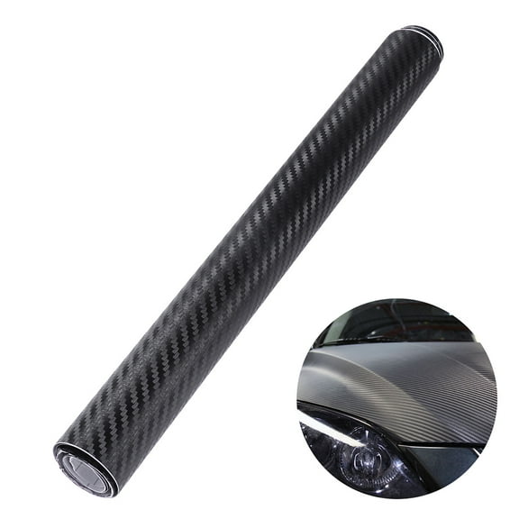 GETAJGHSD 1Pack 4D Carbon Fiber Wrap Roll PVC DIY Sticker for Car Motocycle Protection Waterproof 7.9x60in