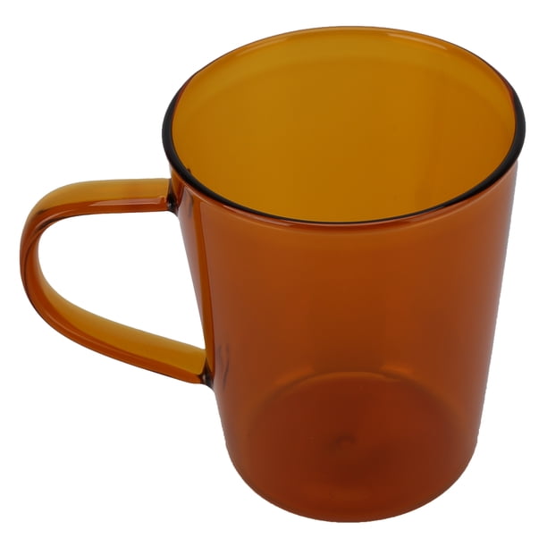 Taza de café de cristal, taza de leche de 380 ml, taza de té alta, taza de café resistente al calor, alta capacidad