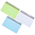 thumbnail image 1 of RUNROTOO 3Pcs Portable Lined Notebooks Assorted Color Paper for Household Leaving Messages Back to School, 1 of 8