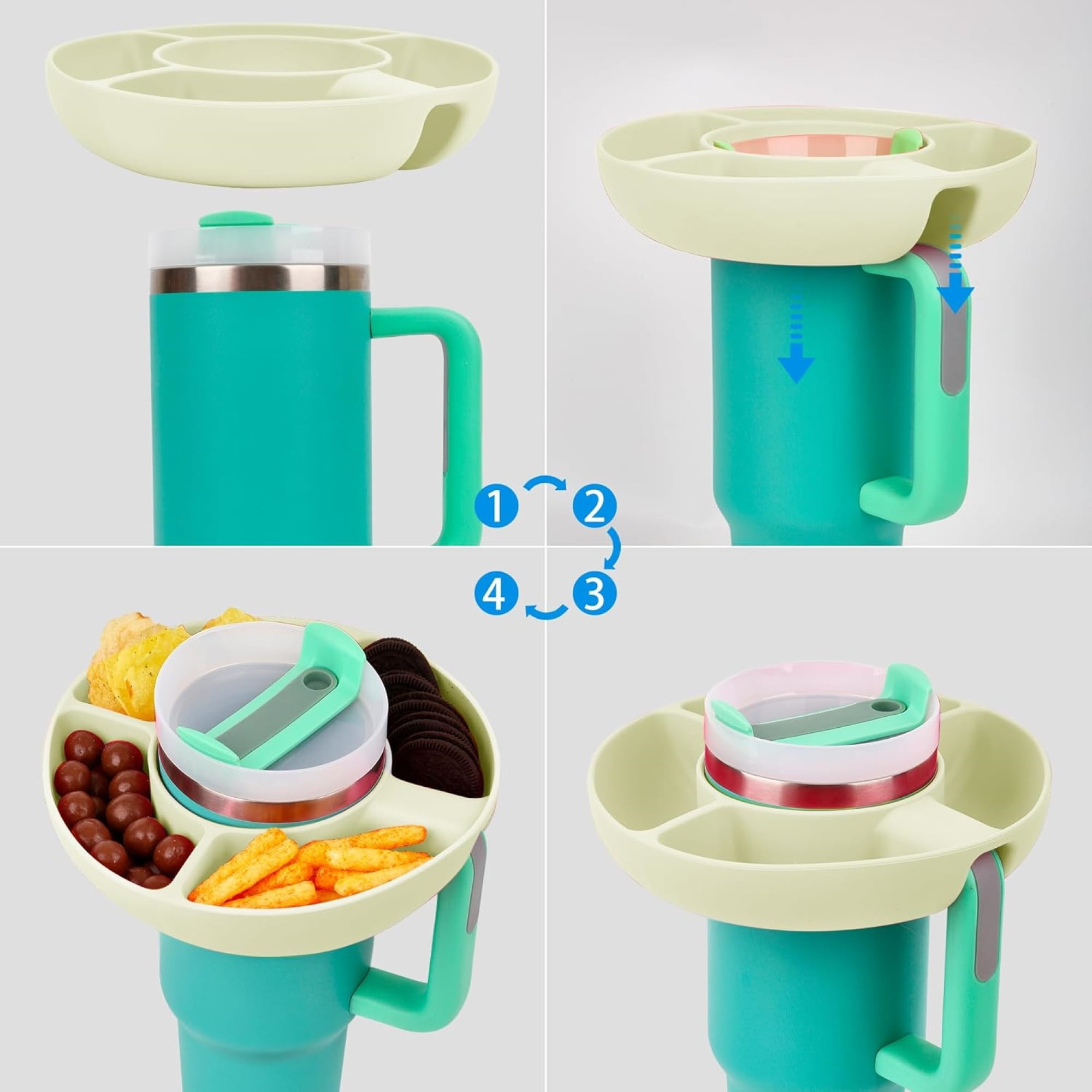  Hovive Snack Bowl for 40oz Cup Reusable Stanley Cup
