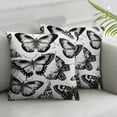 thumbnail image 2 of COMIO  Throw Pillow Cover Black Silhouettes of Butterflies Rectangular Sofa Pillow Case Cushion Cover for Home Couch Bed Decor &nbsp;2pc, 2 of 6