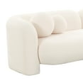 thumbnail image 4 of Amelie Cream Faux Fur Sofa, 4 of 4