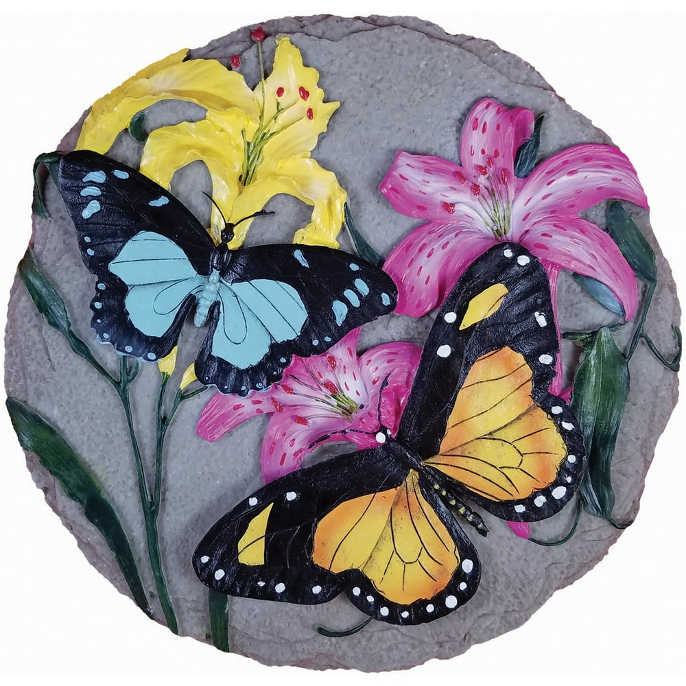 SPOONTIQUES 12984 BUTTERFLY STEPPING STONE - Walmart.com - Walmart.com
