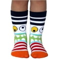 thumbnail image 2 of Socks Boys' Little Monster Pattern Crew Socks 6 Pair Pack, Multi, 2 of 4