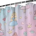 thumbnail image 3 of Pastel Princess Pattern Shower Curtain 72"x84" ,Bathroom Decorative Shower Curtains Set with 12 Hooks,Modern Waterproof Washable Shower Curtain, 3 of 6