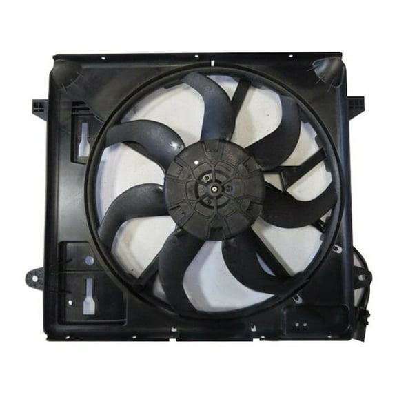 Radiator Fan Assembly - Compatible with 2012 - 2017 Jeep Wrangler 3.6L V6 2013 2014 2015 2016