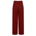 thumbnail image 6 of Antqov Corduroy Pants Women, High Waist Solid Color Button Zipper Wide Leg Straight Leg Pants with Pockets, Daily Work Comfy Outdoor Casual Soft Pants, 6 of 7