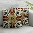 thumbnail image 3 of PHYHOO Floral Christmas Pillow Covers Retro Boho Throw Pillow Cases Winter Holiday Outdoor Cushion Covers for Sofa Farmhouse Decorations, 3 of 5