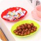 thumbnail image 4 of Leaf-Shaped Plastic Fruit Plate Candy Dish Snack Tray Solid Color Pink, 4 of 4