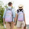 thumbnail image 4 of Saiise Rainbow Print Laptop Backpack - Adjustable Shoulder Straps, Water-Resistant, Large Capacity, Stylish Design, Unisex for School, Office, Travel-Small, 4 of 5
