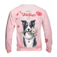 thumbnail image 2 of Happy Valentine's Day Border Collie holding flowers All Over Print 3D Sweatshirt Unisex Merch Borders Dog Lovers Gifts Idea - 3005, 2 of 6