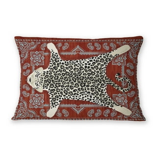 Snow Leopard Faux Fur Pillow
