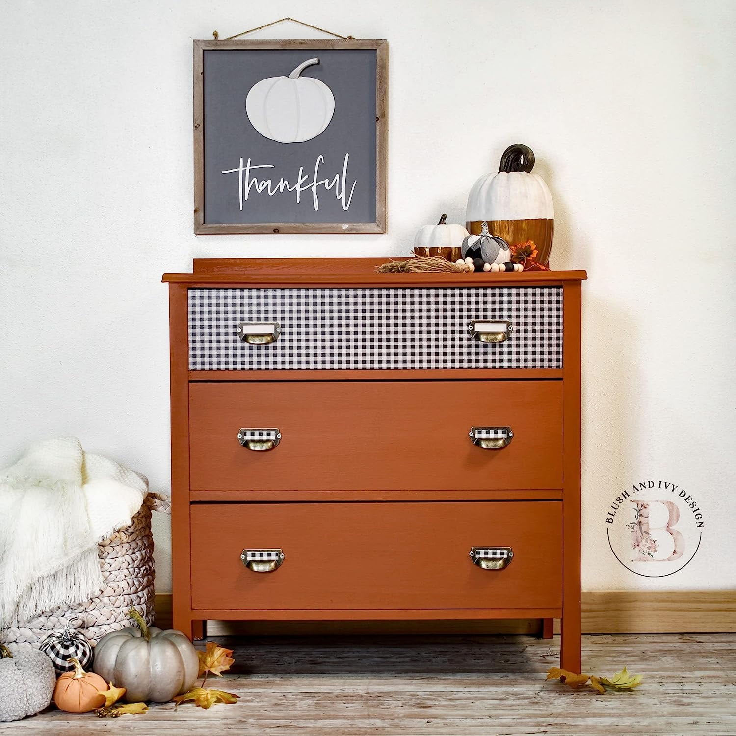 Redesign Decor TransfersÂ® Gingham Black size 23"x 33"