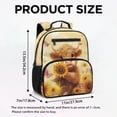 thumbnail image 7 of Uorisanigo School Backpack for Toddler Outdoor Play, Small Lightweight Daypack for Preschool, Casual Bookbag with Side Pocket for Travel Highland Cow Sunflower, 7 of 7