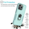 thumbnail image 5 of iPhone 15 Pro Case, 2 in 1 Phone Case for iPhone 15 Pro 6.1", Takfox Rubber & Rugged Shockproof Protection Heavy Duty with Ring Stand Kickstand Cover,Mintgreen, 5 of 12