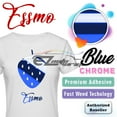 thumbnail image 1 of ESSMO Blue Chrome Heat Transfer Vinyl HTV Sheet T-Shirt 20" Wide Iron On Heat Press 20"x36", 1 of 7